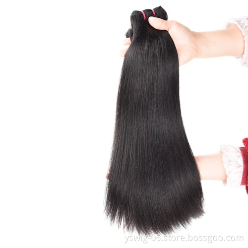 Peruvian Hair Grade 12a Straight Hair Double Drawn Straight Extension Human